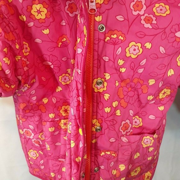 NEW XL GIRLS GYMBOREE PINK FLORAL WINTER JACKET - Picture 4 of 11